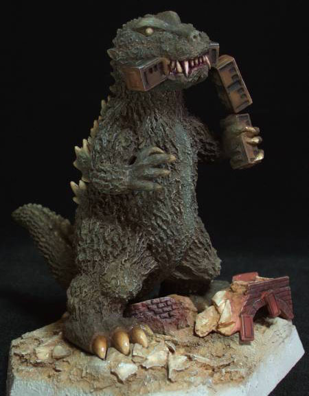 18x10x23 Cms. Unpainted Resin Kit RARE Godzilla 1954 G-Templest  Vers. 